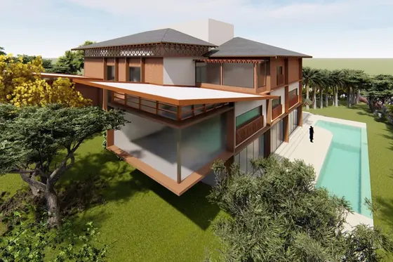 Casa no Condomínio Japuíra - Arq. Ivã Guimarães
