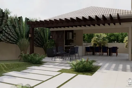 Residência Florais dos Lagos - Ampliação de área de Churrasqueira - Art Mais Arquitetura