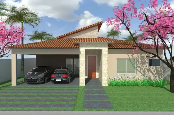 Residência Alphaville II - Arquiteta Ketsia Freire - Residência projetada e desenvolvida para um casal jovem. Obra em andamento